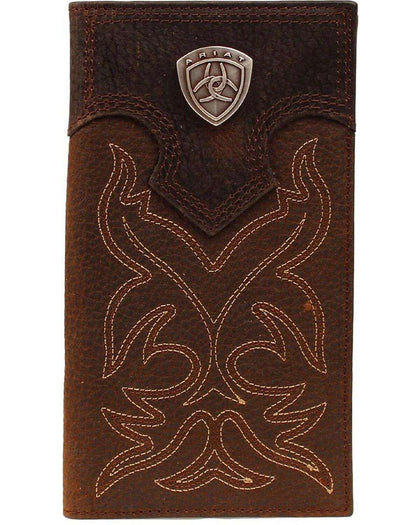 CARTERA DE RODEO ARIAT PARA HOMBRE DE CUERO MARRÓN - A3510802
