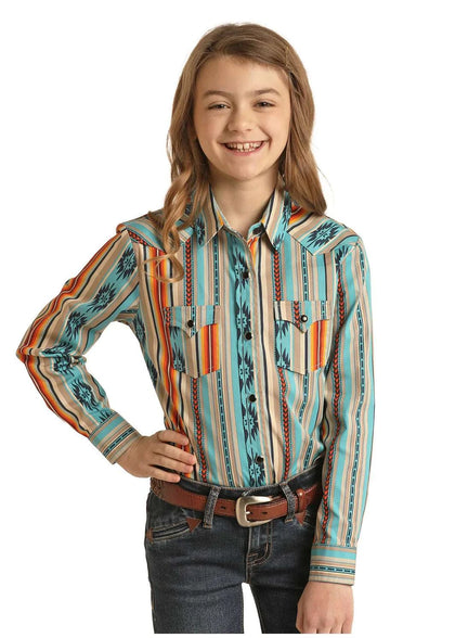 CAMISA CON BOTONES ROCK&ROLL SHARED CORE NIÑA TAN RRGSOSR095
