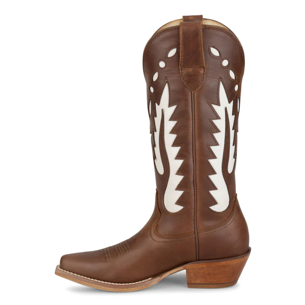 WOMEN’S JUSTIN FAYE CHOCOLATE COWHIDE #VN4442