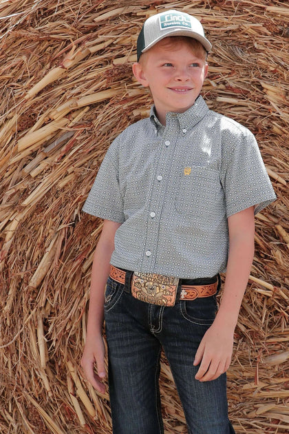 CAMISA MANGA CORTA CINCH PARA NIÑO MTW7140029 GRN
