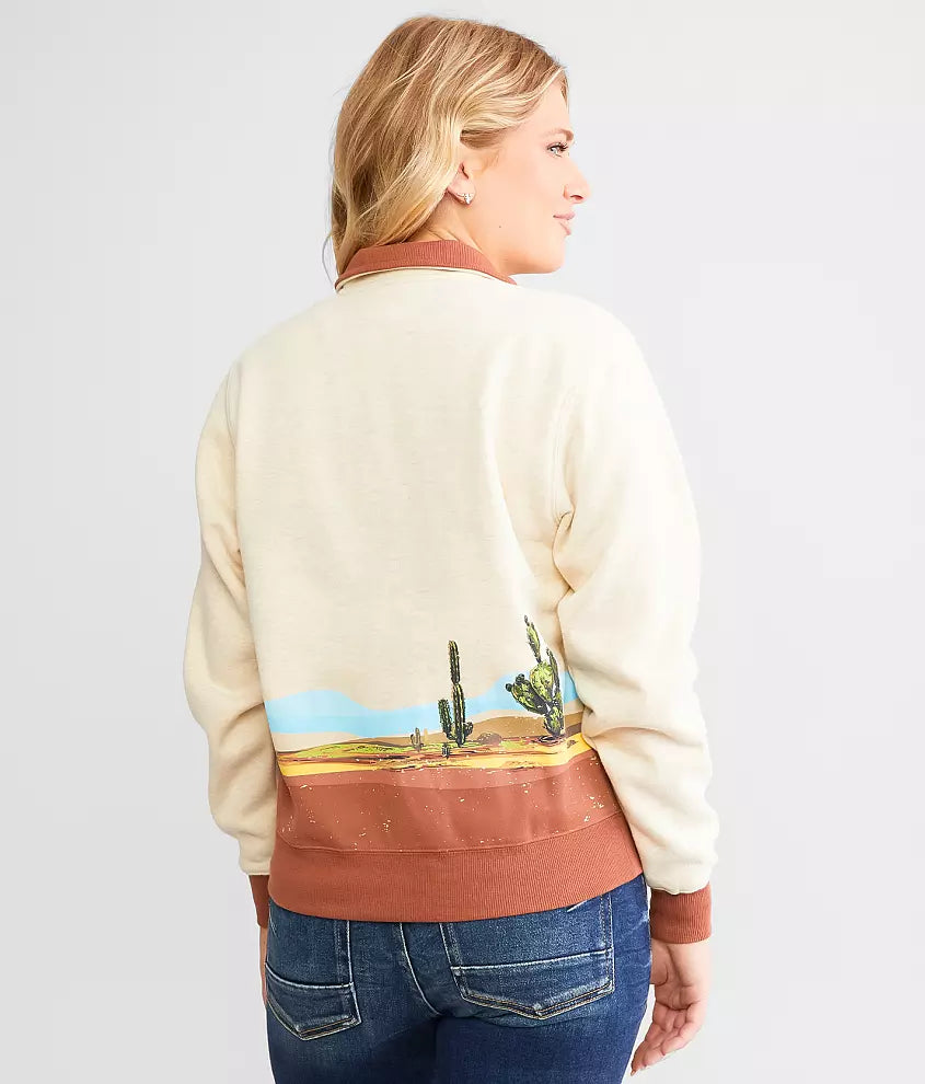 ARIAT  WILD HORSE SWTSHRT OATMEAL HEATHER-10046255