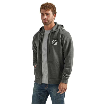 CHAQUETA WRANGLER GRIS CON CIERRE DE HOMBRE CHAQUETA 112339640
