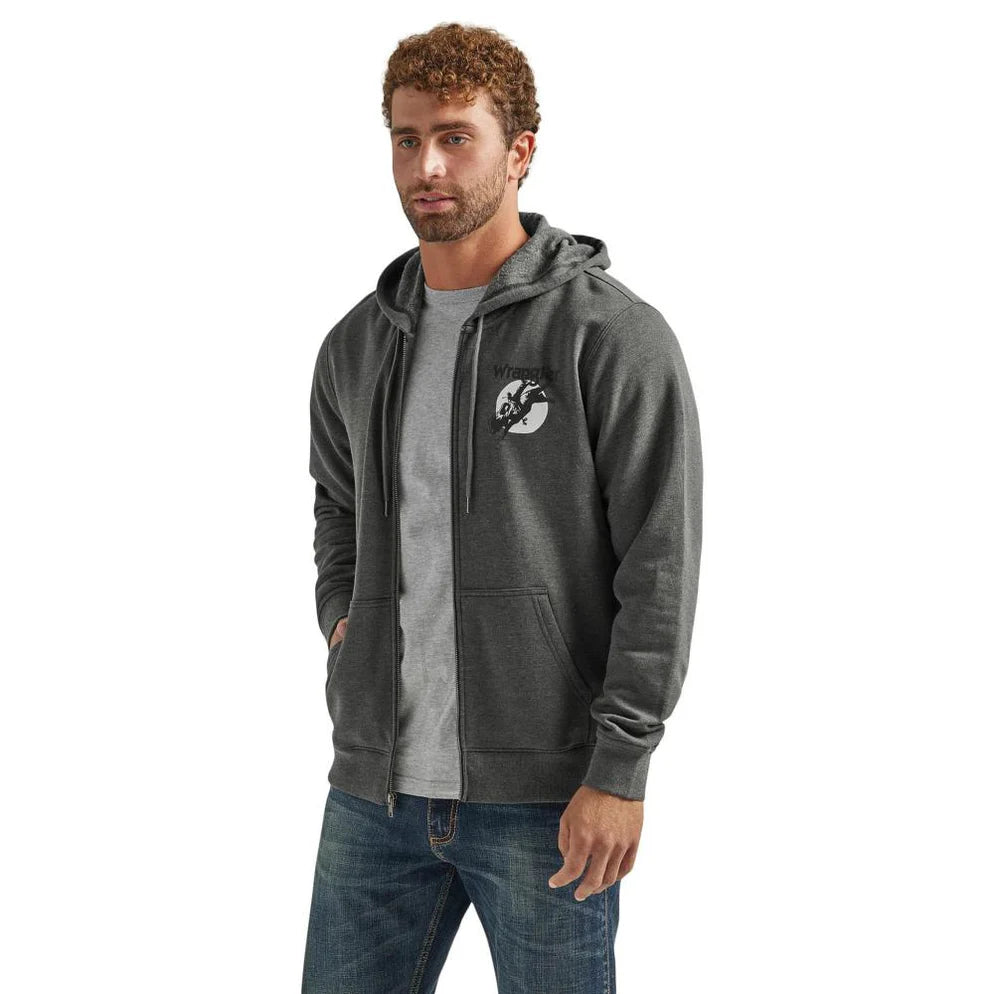 WRANGLER MEN GRAY ZIPUP JACKET JACKET 112339640