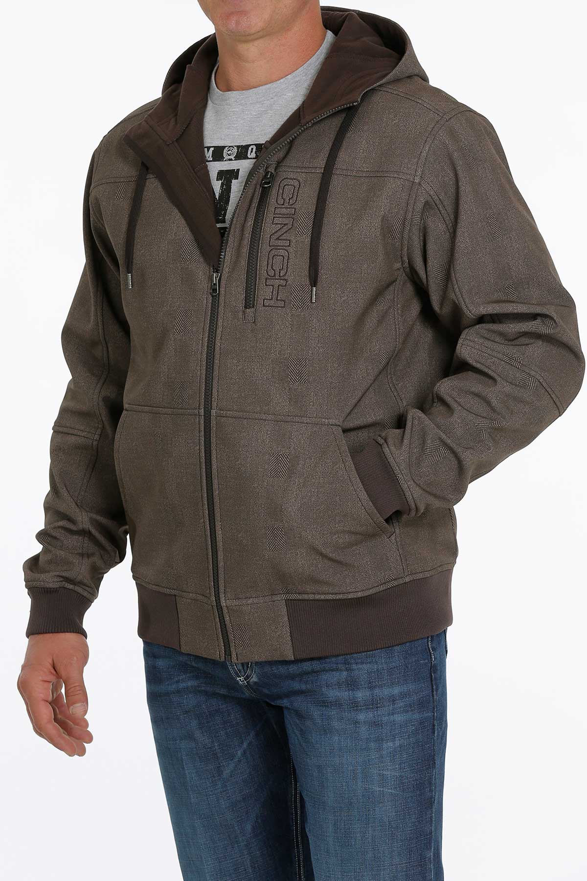 CINCH MENS BONDED JACKET- BROWN MWJ1525002