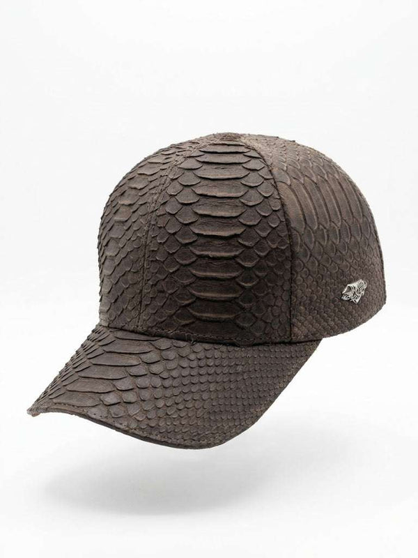 WHITE DIAMONS PYTHON TABACCO CAP