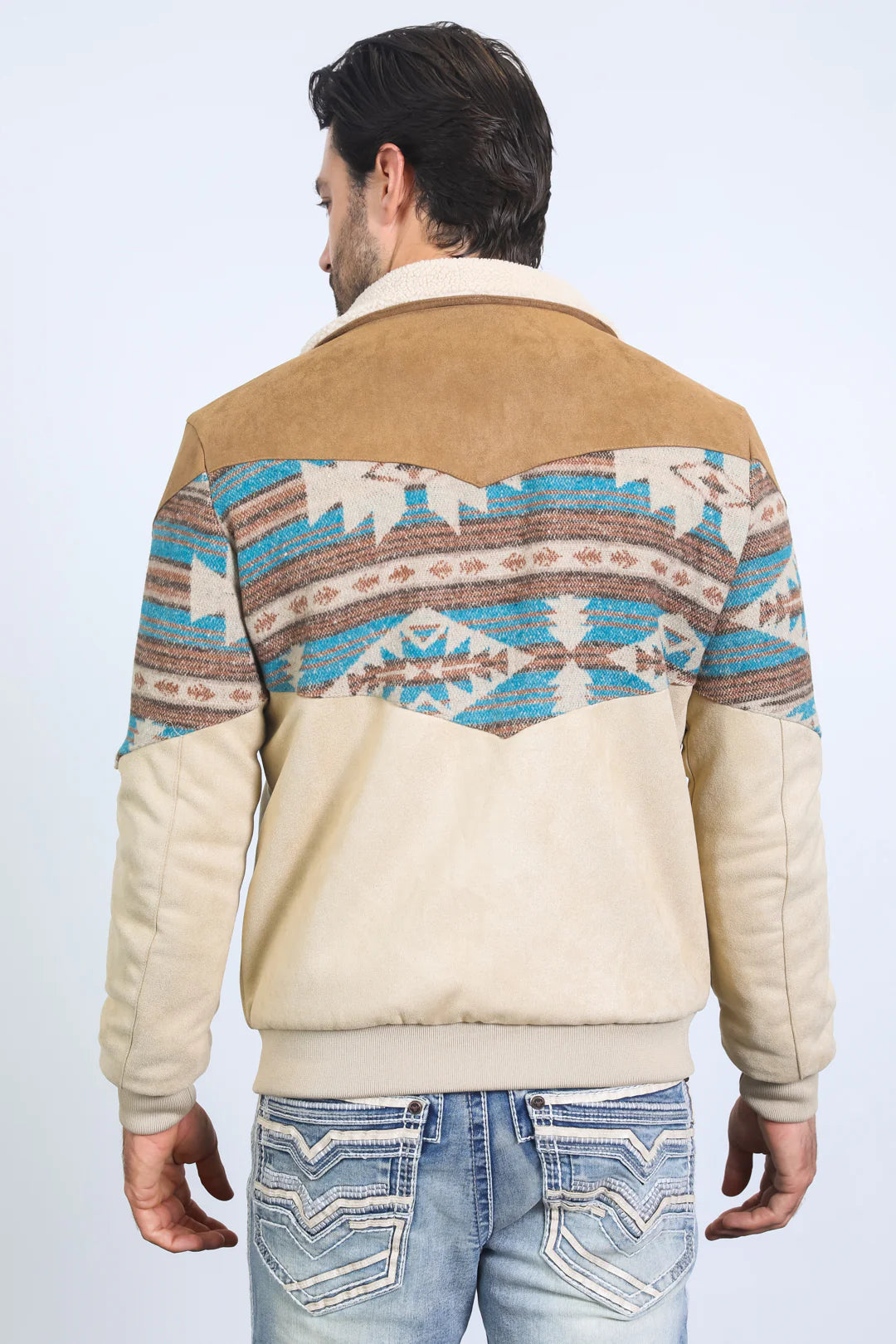PLATINI BEIGE AZTEC PRINT JACKET-32045283