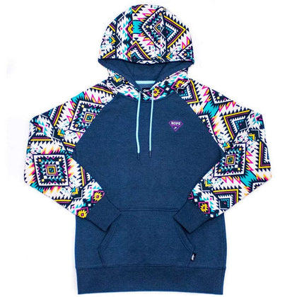 HOOEY GIRLS NAVY ROPE LIKE A GIRL HOODIE -HH1188NVAZ