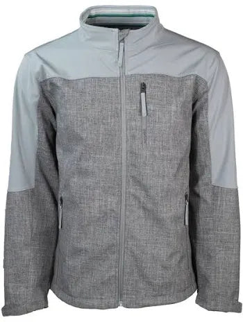 HOOEY JACKET BOYS GREY FULL ZIP WITH OLIVE / CREAM STRIPE LINING HJ092GY-Y