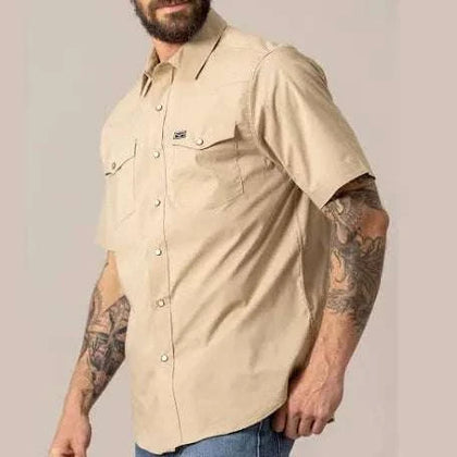 CAMISA MANGA CORTA KIMES RANCH RIO CAQUI CLARO