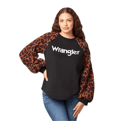 WRANGLER SUDADERA CON CAPUCHA NEGRA PARA MUJER 112321386