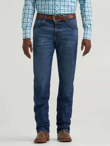 WRANGLER JEANS PARA HOMBRE CORTE RECTO AJUSTADO RETRO LAVADO MEDIO 112378857