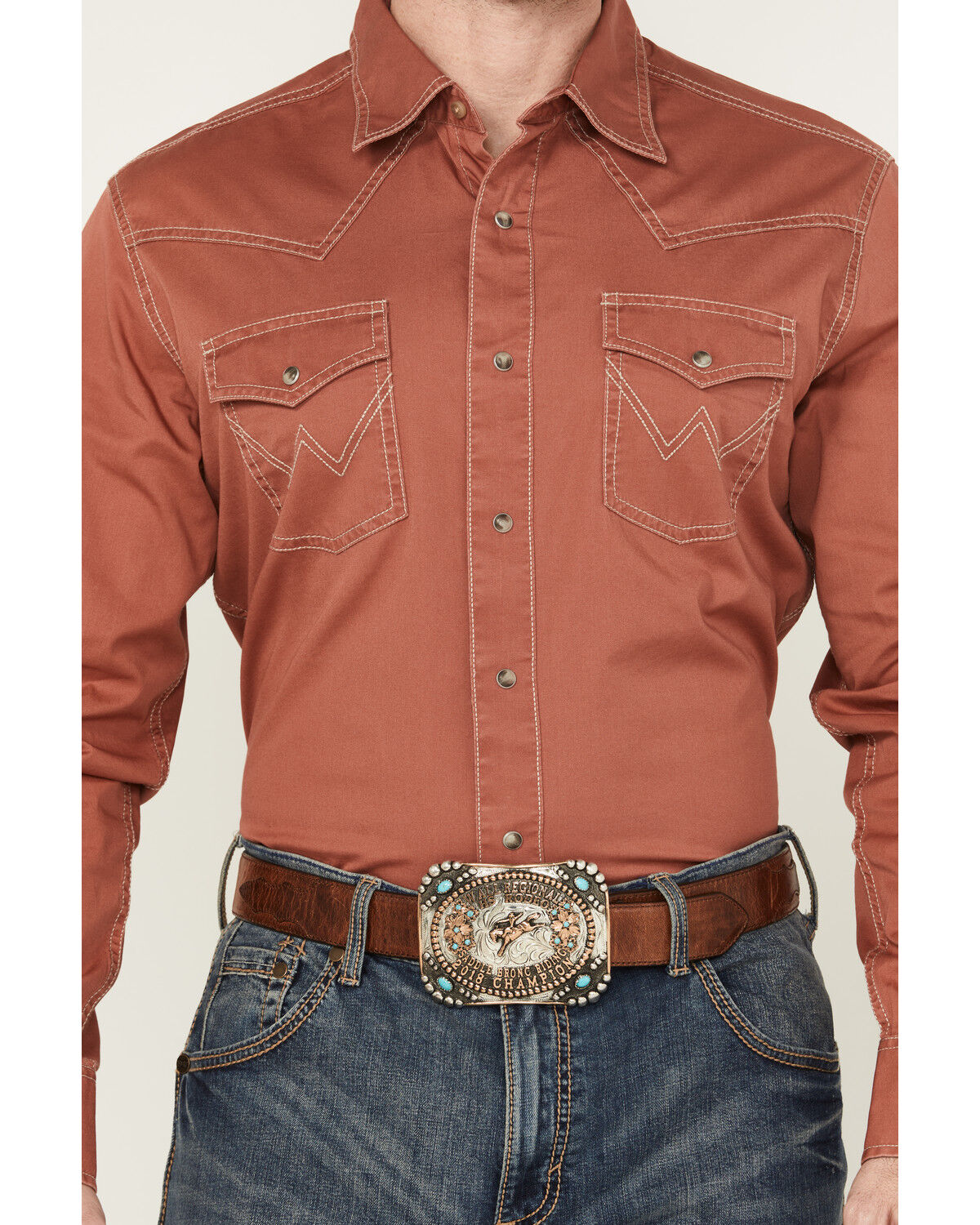 WRANGLER RUST COPPER  LS SHIRT -112374980