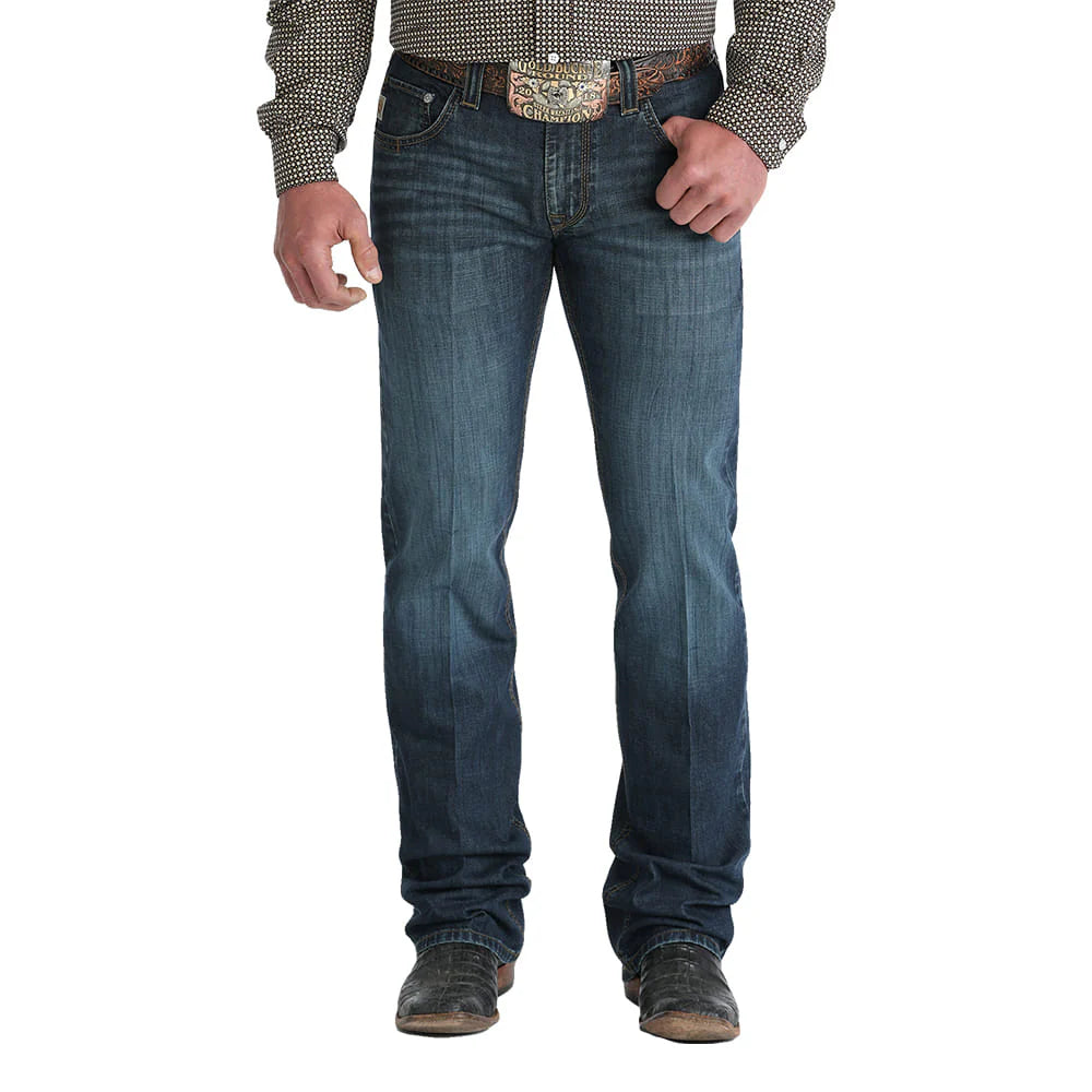 CINCH JEAN CARTER RELAXED MID RISE BOOTCUT DARK BLUE- MB71934024