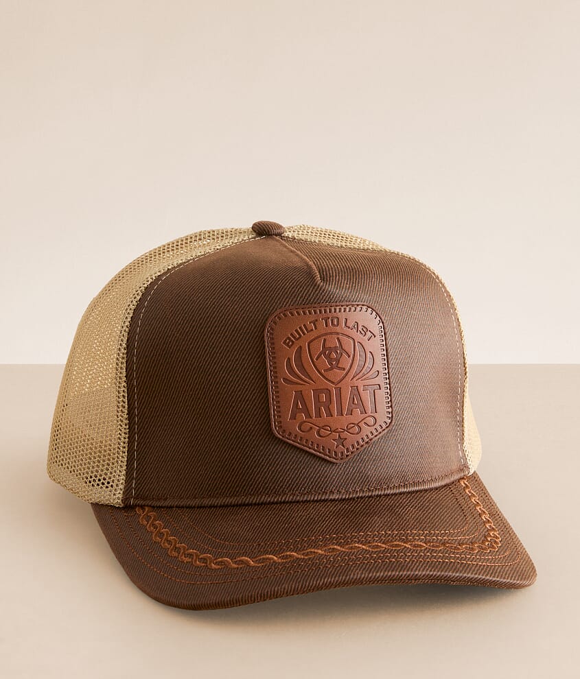 ARIAT BROWN AND TAN CAP BUILT TO LAST