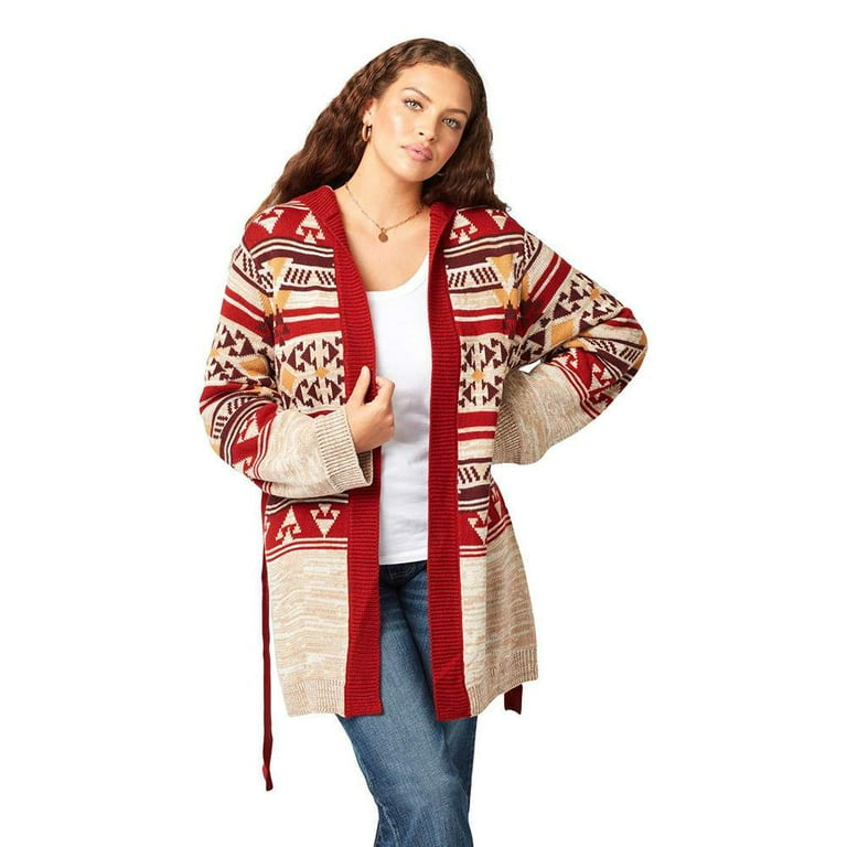 WRANGLER RETRO WOMEN AZTEC PRINT CARDIGAN SWEATER 112322127