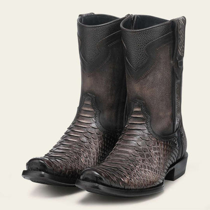 BOTA CUADRA CABALLERO PITÓN LOMO YORK CAFÉ CHOCOLATE PUNTA ESTRECHA CC214
