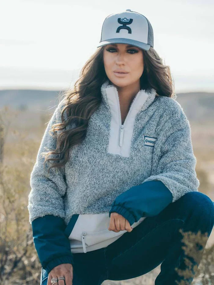HOOEY WOMEN GREY FLEECE PULLOVER HPP004GY
