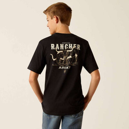 ARIAT AMERICAN RANCHER SS TSHRT BLACK 10052039