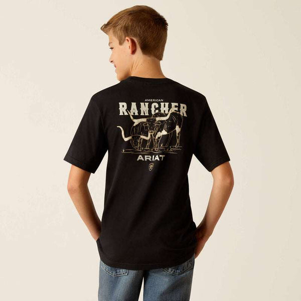 ARIAT AMERICAN RANCHER SS TSHRT BLACK 10052039