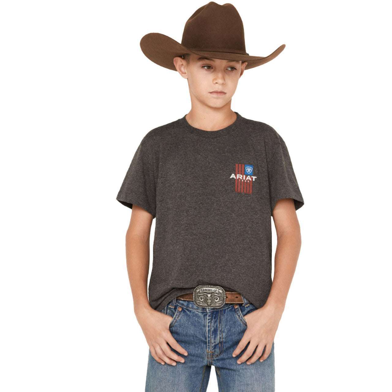 ARIAT LOTF SS/ CHARCOAL HEATHER- 10042808 Laherradurawwnc.com