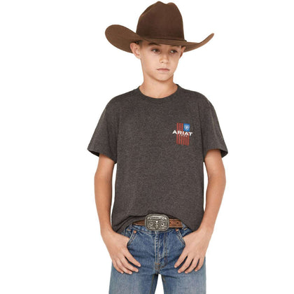 ARIAT LOTF SS/ CHARCOAL HEATHER- 10042808