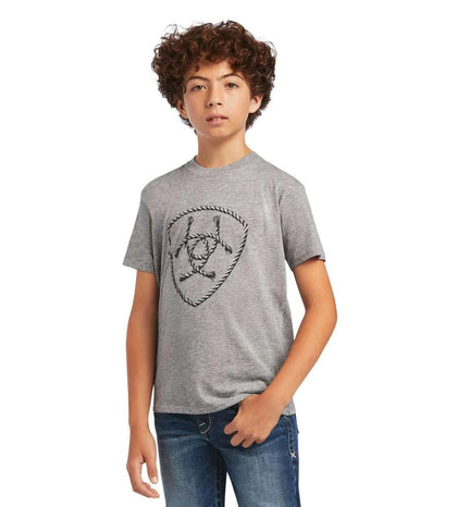 ARIAT ROPE SHIELD SS TSHRT/ATHLETIC HEATHER-10040888