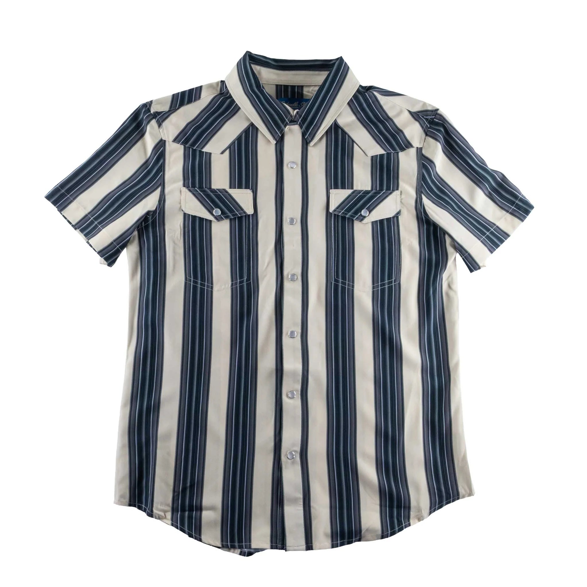 PANHANDLE SHIRT SHORT MENS SS SNAP MV FIT BLACK -TMN3S09011