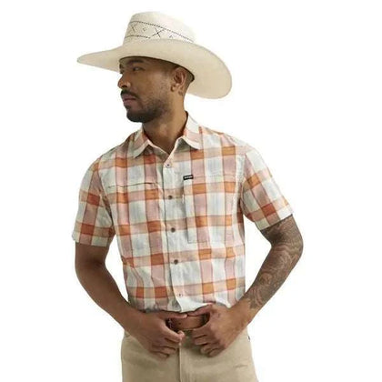 CAMISA DE MANGA CORTA WRANGLER ALL TERRAIN GEAR PARA HOMBRE, VERDE 112375102