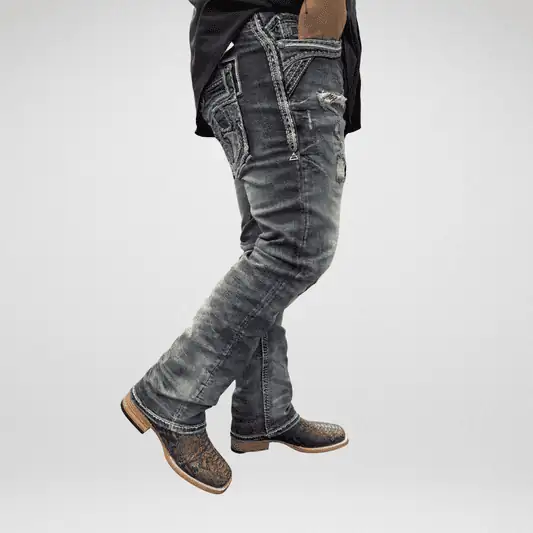 ROCK IN LA MENS JEANS BLUE R-390 Laherradurawwnc.com