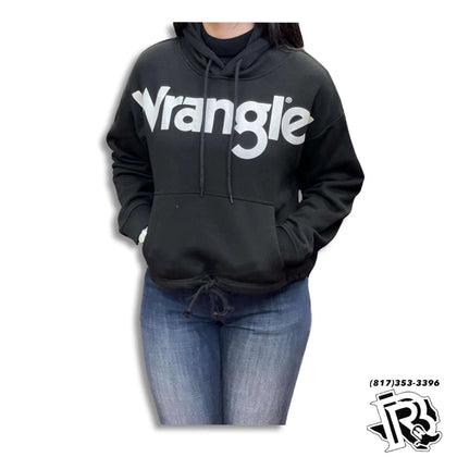 SUDADERA CON CAPUCHA WRANGLER MUJER UNISEX NEGRO-112322119