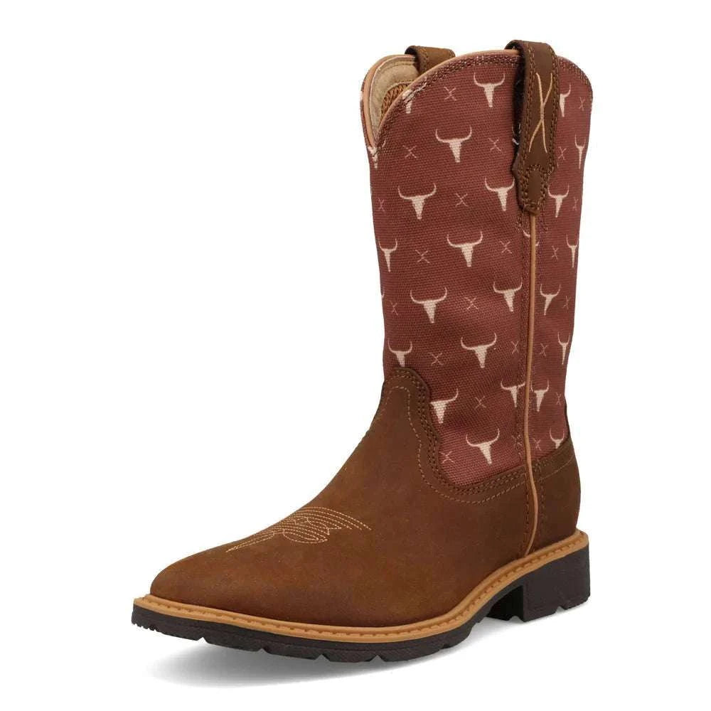 TWISTED X KIDS WORK BOOT OILED SADDLE & SIERRA YCW0014 Laherradurawwnc.com