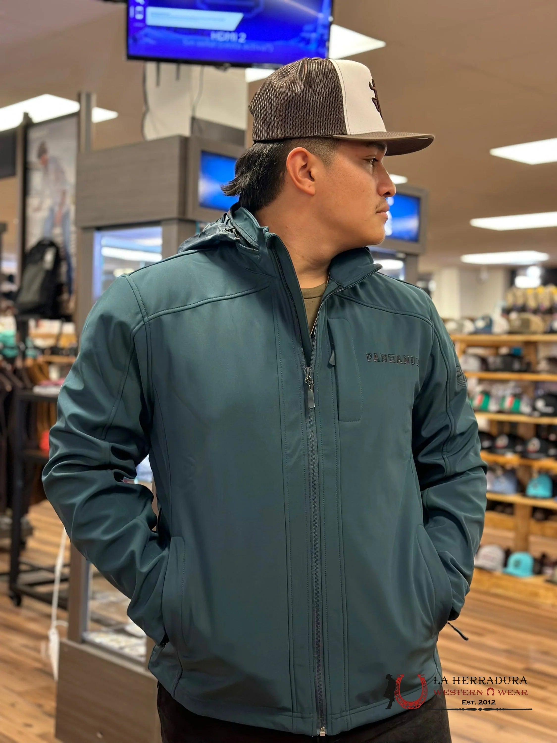 ROCK & ROLL MEN JACKET INDIGO PERFORMANCE EMB SOFT-SHELL F22302140