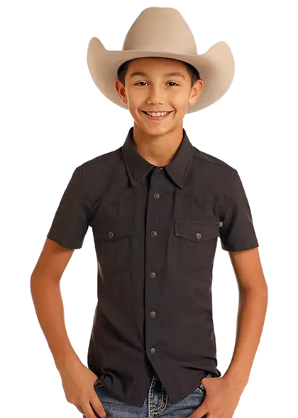 CAMISA NEGRA ROCK&ROLL KIDS TEK SNAP- BBN3S06797
