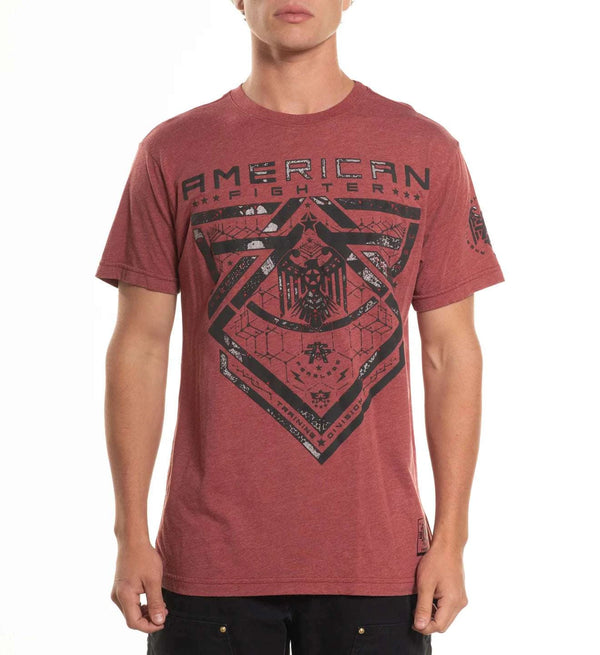 AMERICAN FIGHTER BROADMOOR S/S TEE MEN T-SHIRT ROSW FM16247