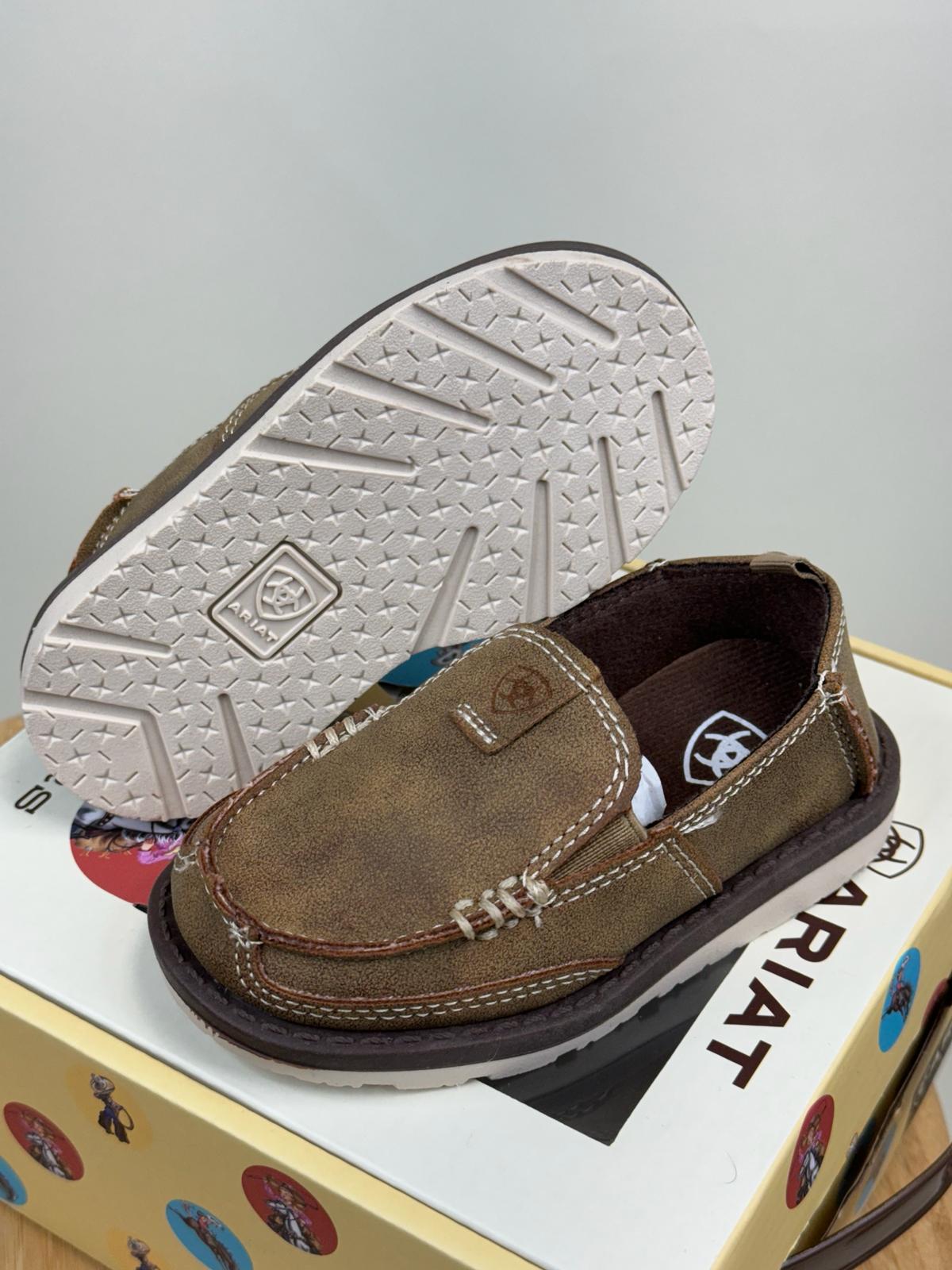 ARIAT BABY BROWN BUCKSKIN SHOES