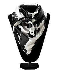 SILK WILDRAGS : WILD RAG COW BLACK & WHITE -0910662
