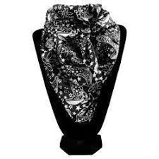 SILK WILDRAGS : WILD RAG CRSM BOOT BLACK & WHITE-0911462