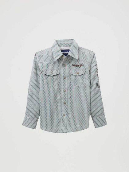 Wrangler Grey With Western Print Long Sleeve Boys 112369433