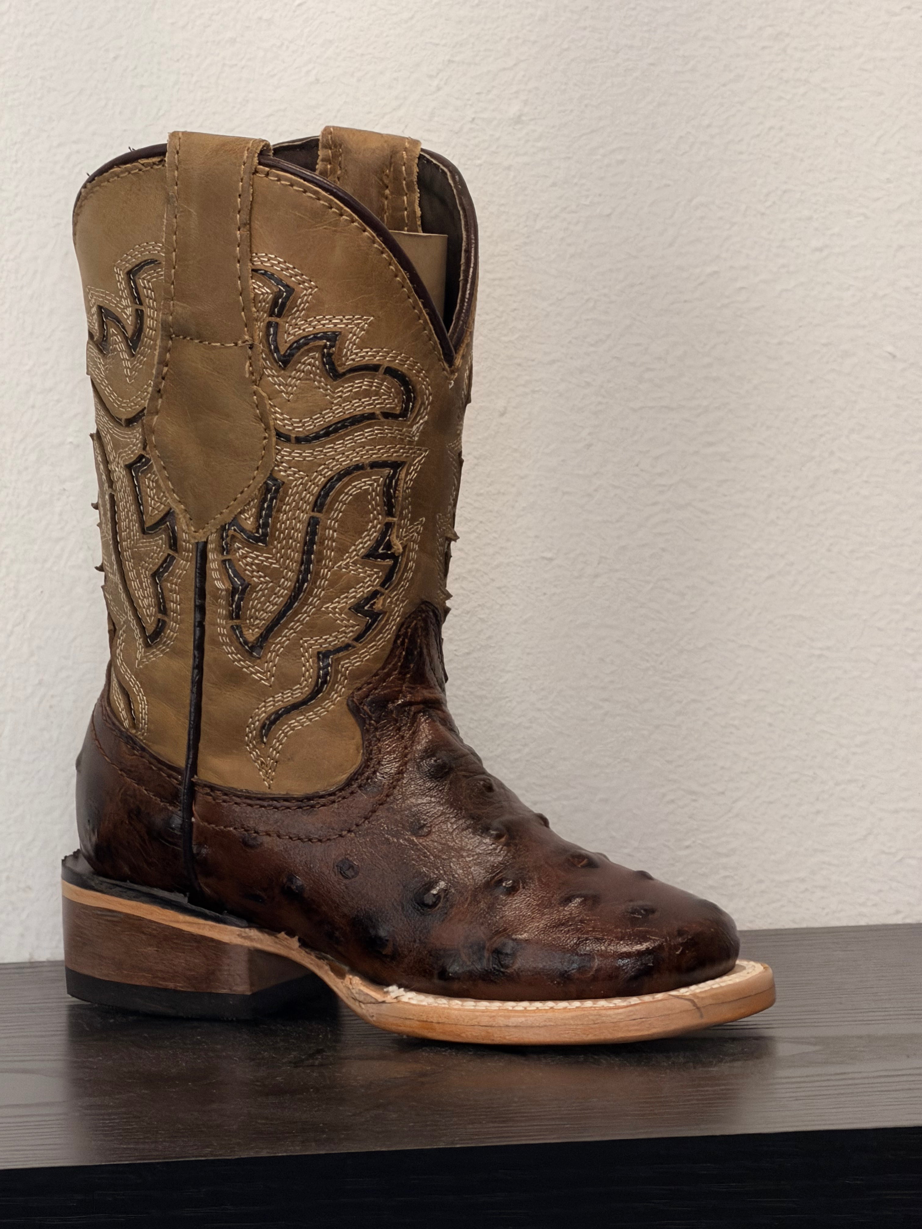 ROCKEM KIDS little Austin cafe “ imit avestruz cuero BULL DOG