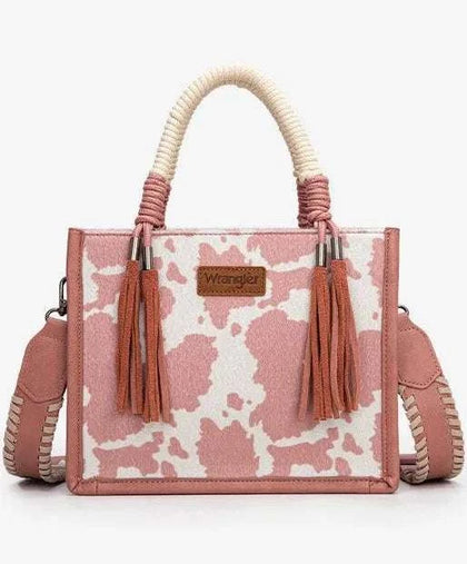 BOLSO BANDOLERA VAQUETA WRANGLER ROSA 8120SPK