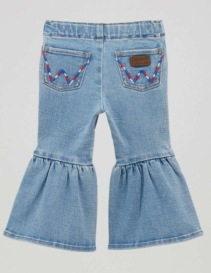 WRANGLER BABY GIRLS LIGHT WASH JEANS- 112379568