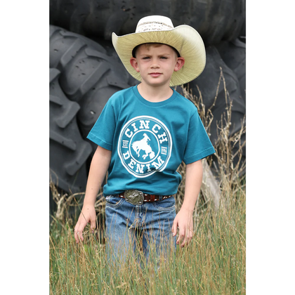 CINCH BOYS TEAL T-SHIRT - MTT7670183