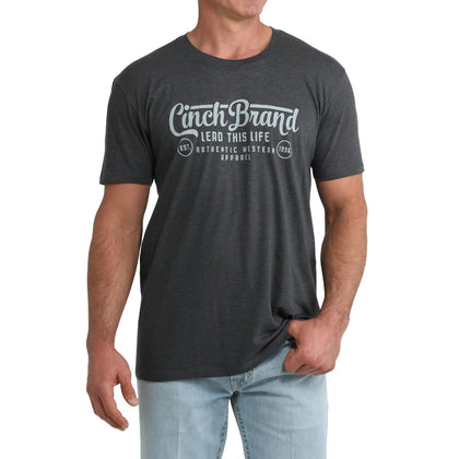 CAMISETA CINCH GRIS/AZUL MARINO PARA HOMBRE - MTT1690727