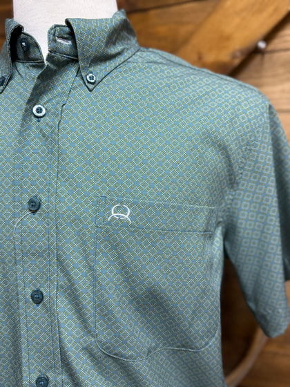 CAMISA DE MANGA CORTA CIAN CINCH PARA HOMBRE - MTW1725005