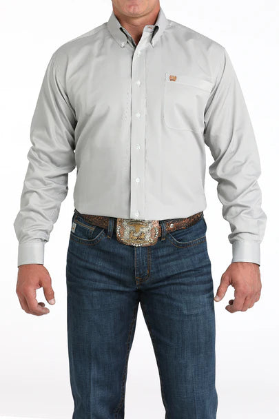 CAMISA BOTÓN ABAJO DE HOMBRE CINCH LÍNEAS OLIVA MTW1105982