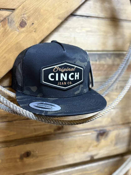 GORRA AJUSTABLE DE CAMIONERO CINCH PARA HOMBRE, NEGRA Y CAMUFLADA - MCC0600617