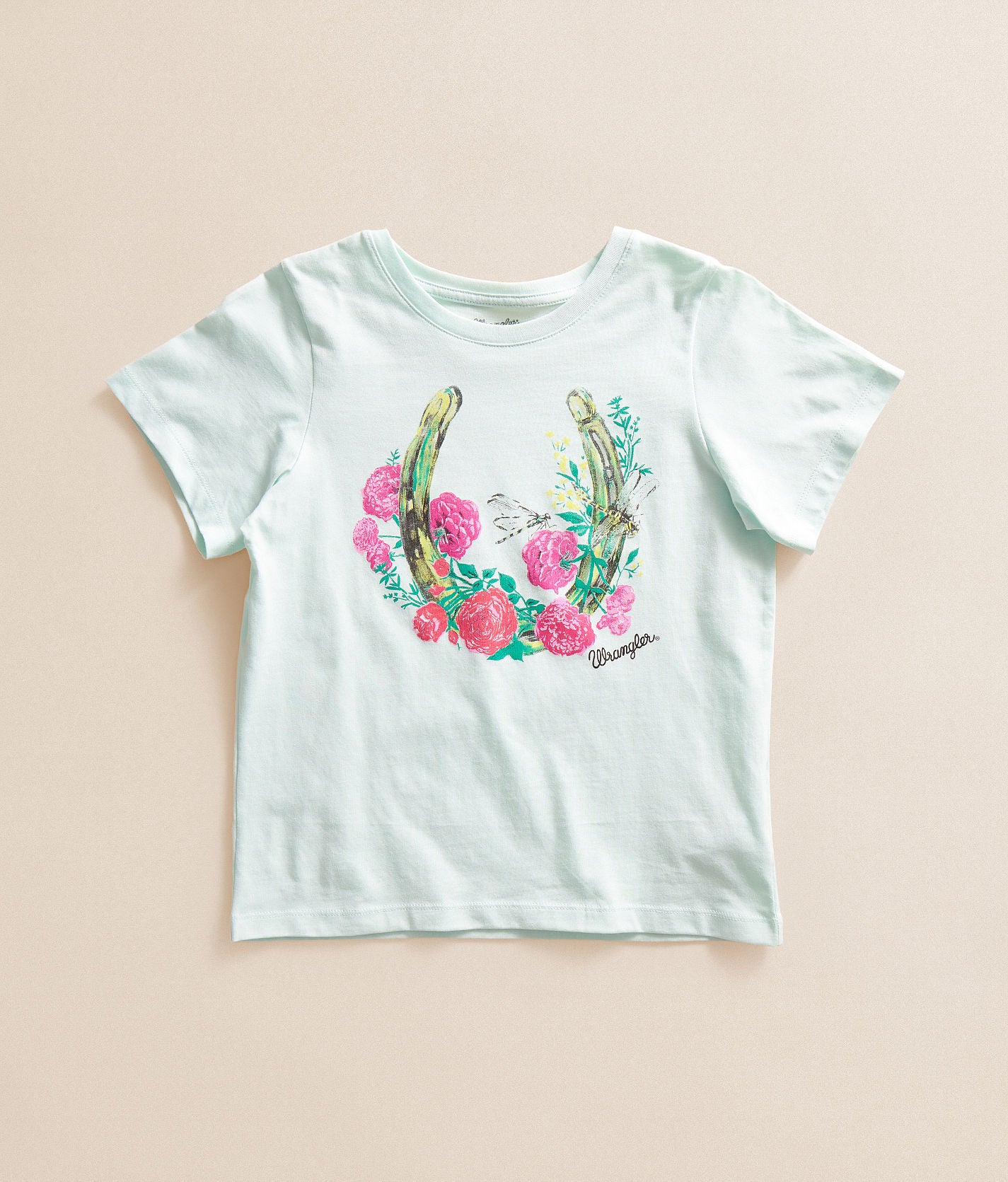 CAMISETA WRANGLER PARA NIÑA VERDE ACUÁTICO 112379446