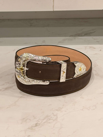 ARANGO BELT FOR MEN CRAZY GRASSO CHOCOLATE