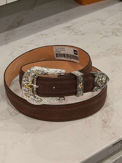 ARANGO BELT FOR MEN CRAZY GRASSO COGNAC