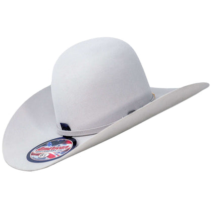 10X American Felt Hat Silver Sand Open Crown